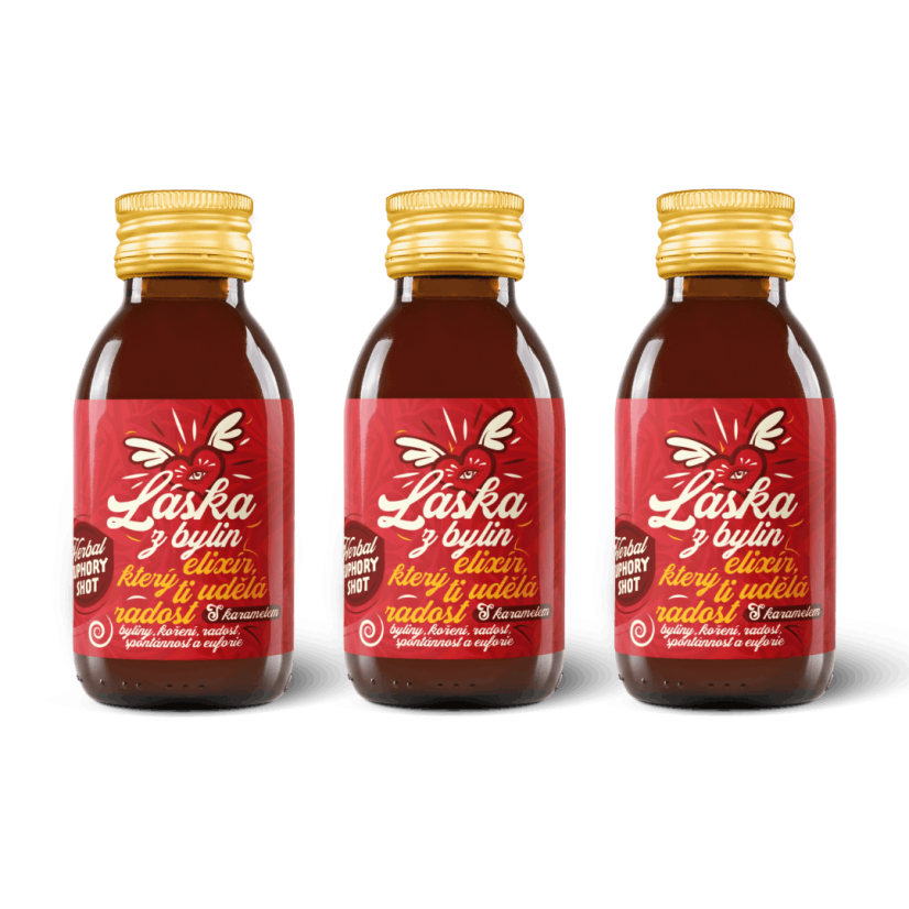 Láska z bylin –⁠ elixír dobré nálady 100 ml - Balení kusů: 3 kusy