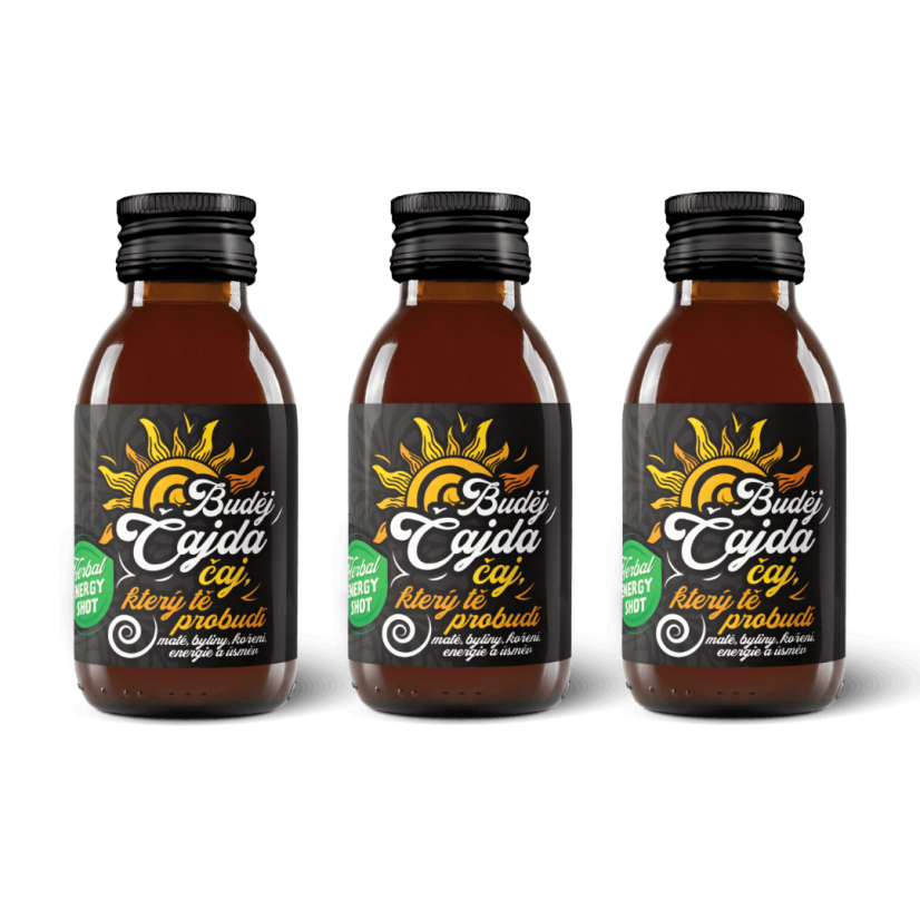 BudějČajda –⁠ elixír soustředění 100 ml - Balení kusů: 3 kusy