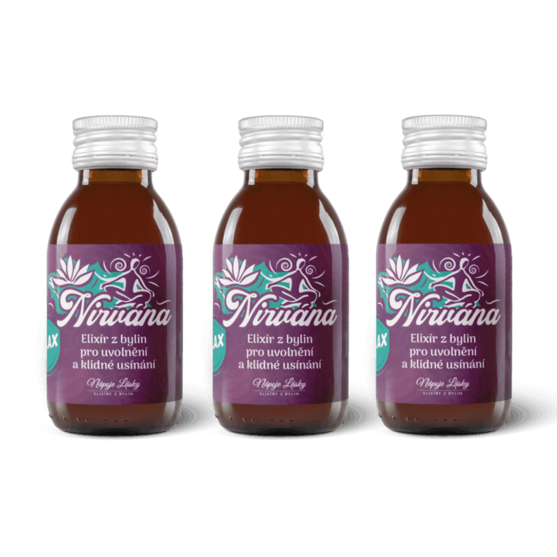 Nirvána –⁠ elixír relaxace a klidného usínání 100 ml - Balení kusů: 3 kusy
