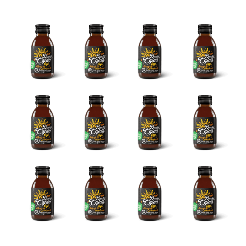 BudějČajda –⁠ elixír soustředění 100 ml - Balení kusů: 12 kusů