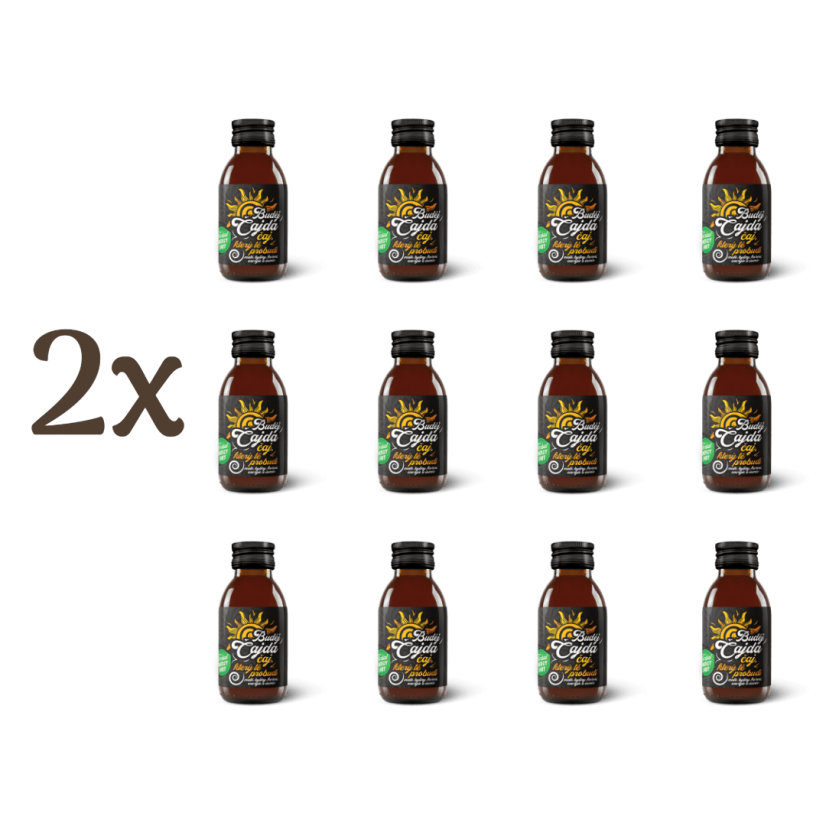 BudějČajda –⁠ elixír soustředění 100 ml - Balení kusů: 24 kusů